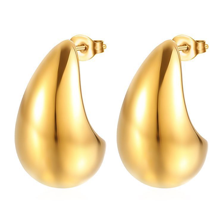 Women's Fashion Stainless Steel Droplet Earrings