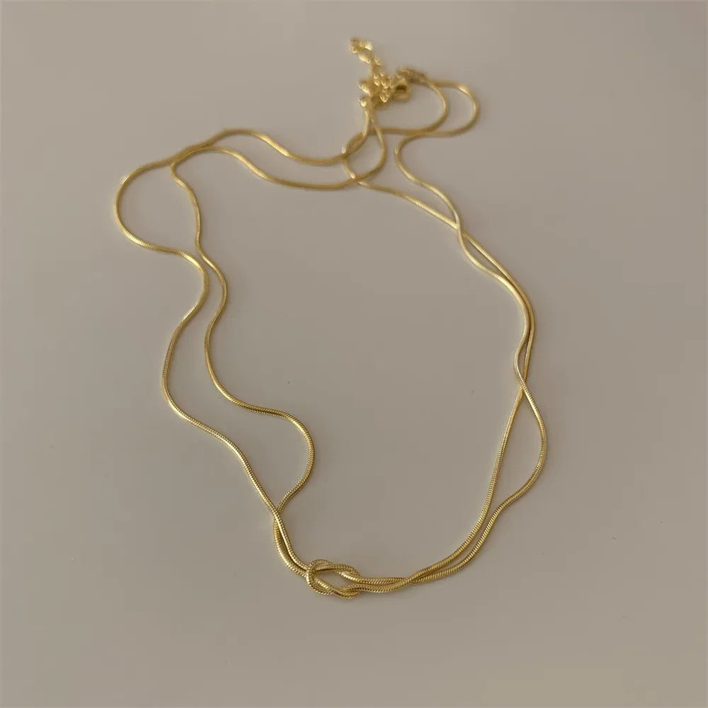 Titanium Steel Knotted Necklace