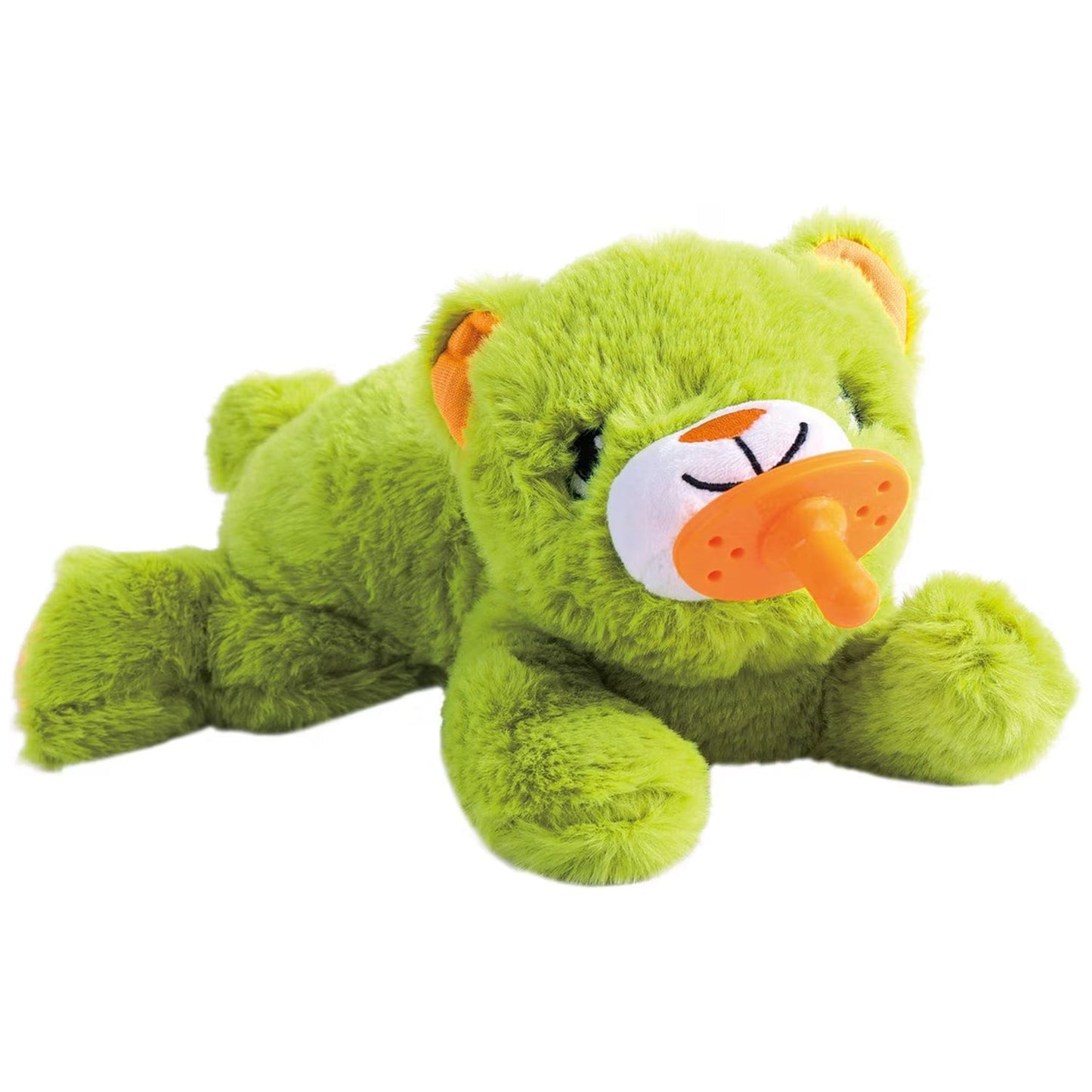 Pups- Puppy Soothing Heartbeat Warm Bear Comfort Dog Sleep Aid Plush Toy - Pacifier Buddy