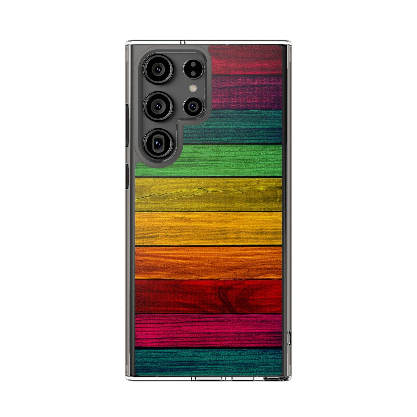 Rainbow On Woods Clear Cases