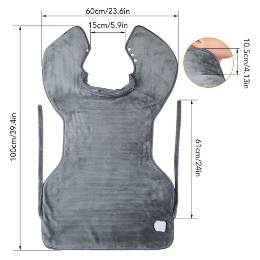 Plug-In Heating Shawl Blanket Flannel 3-Speed Shoulder Neck Back Warm Clothes Electric Blanket