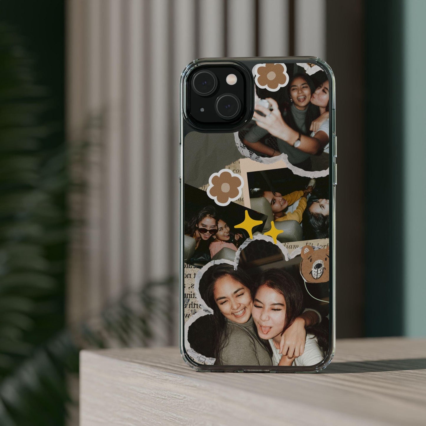 Memories In Retro Templet  Custom Printed Clear Cases