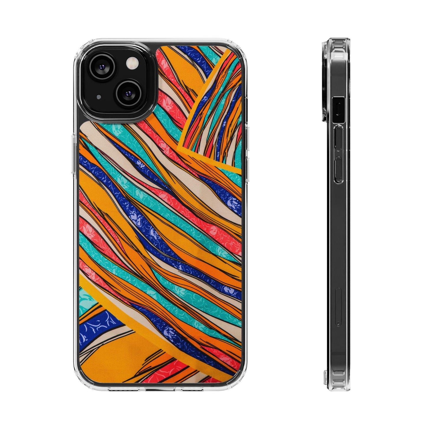 Clear Cases Stripes of  Powerful Colors