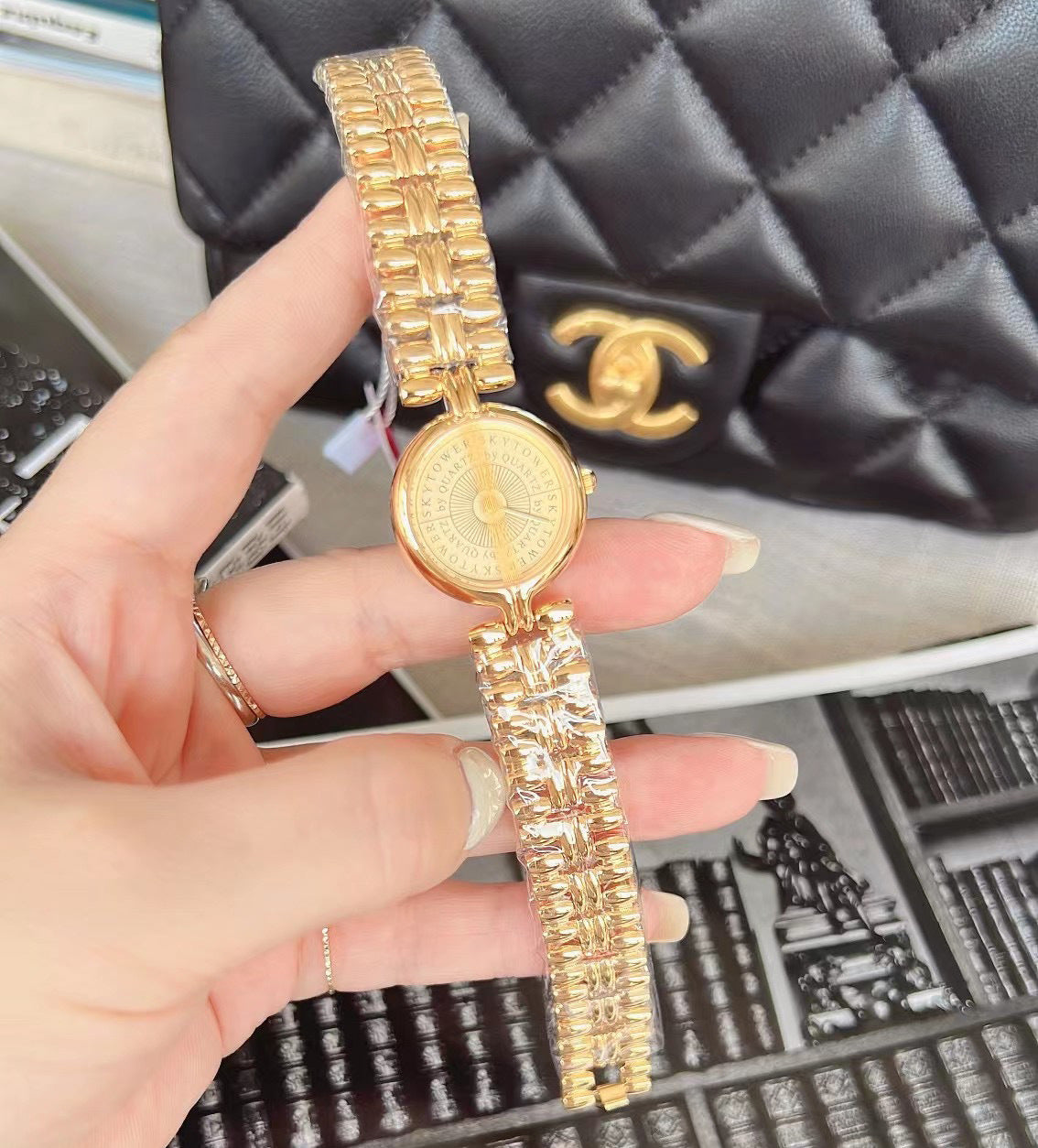 Women's Cold Style Hollow Bracelet Watch
