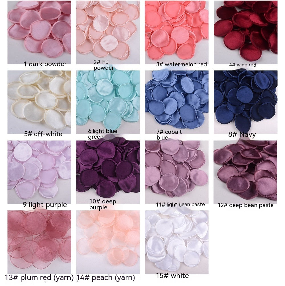4cm Silk Rose Burnt Edge Petals