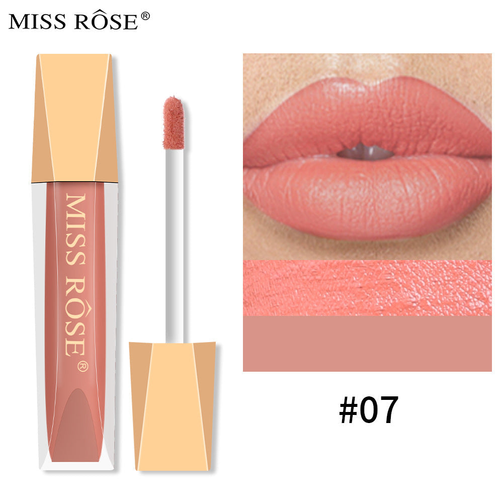 Matte Lip Gloss Liquid Pearlescent Lip Gloss Non Fading Non Stick Cup Velvet Lip Glaze Lipstick