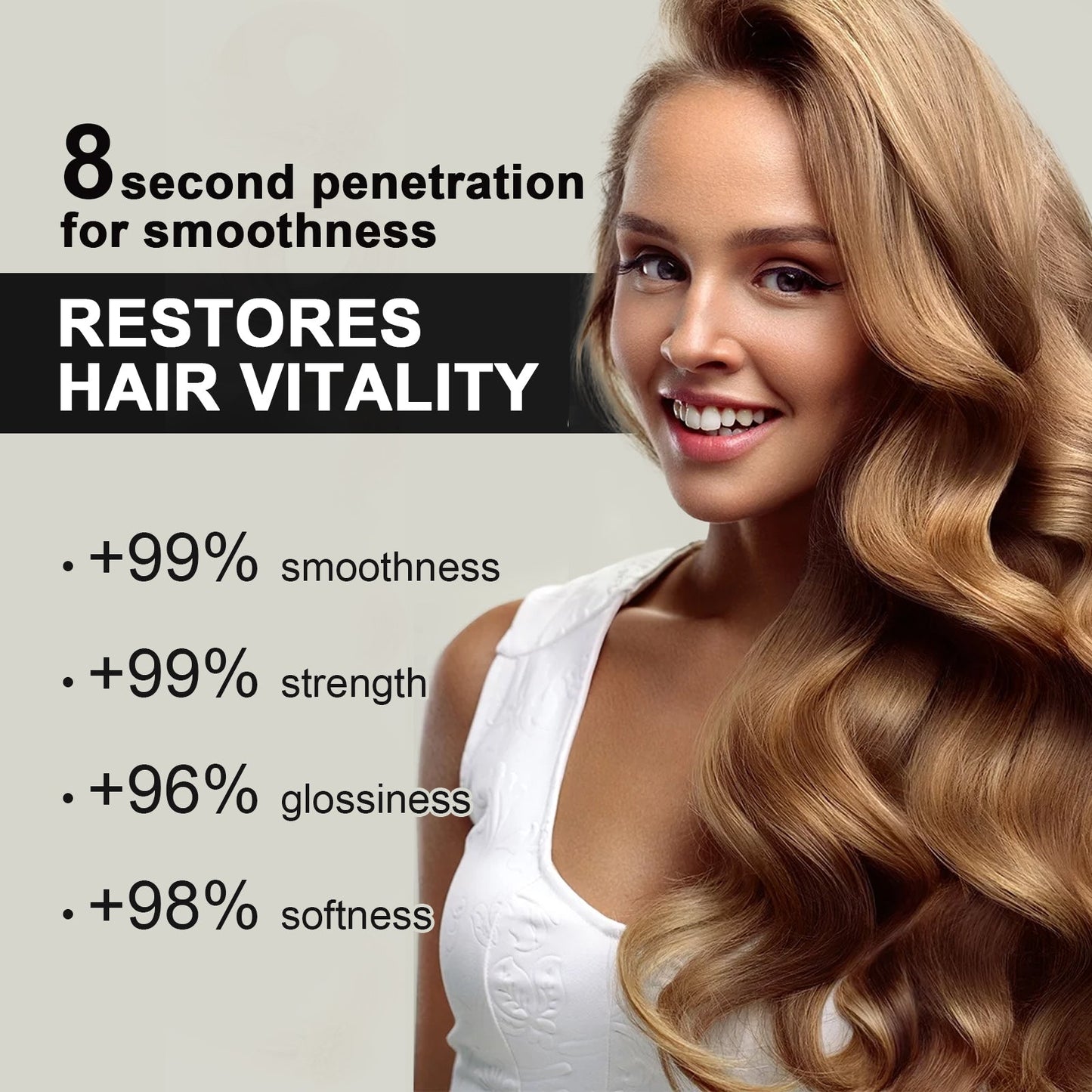 Keratin Hair Care Cream Hair Care Dry And Irritated Hair Moisturizing And Smoothing Hair Care Cream