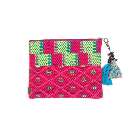Upcycled Karen Vintage Fabric Clutch Bag - Thailand