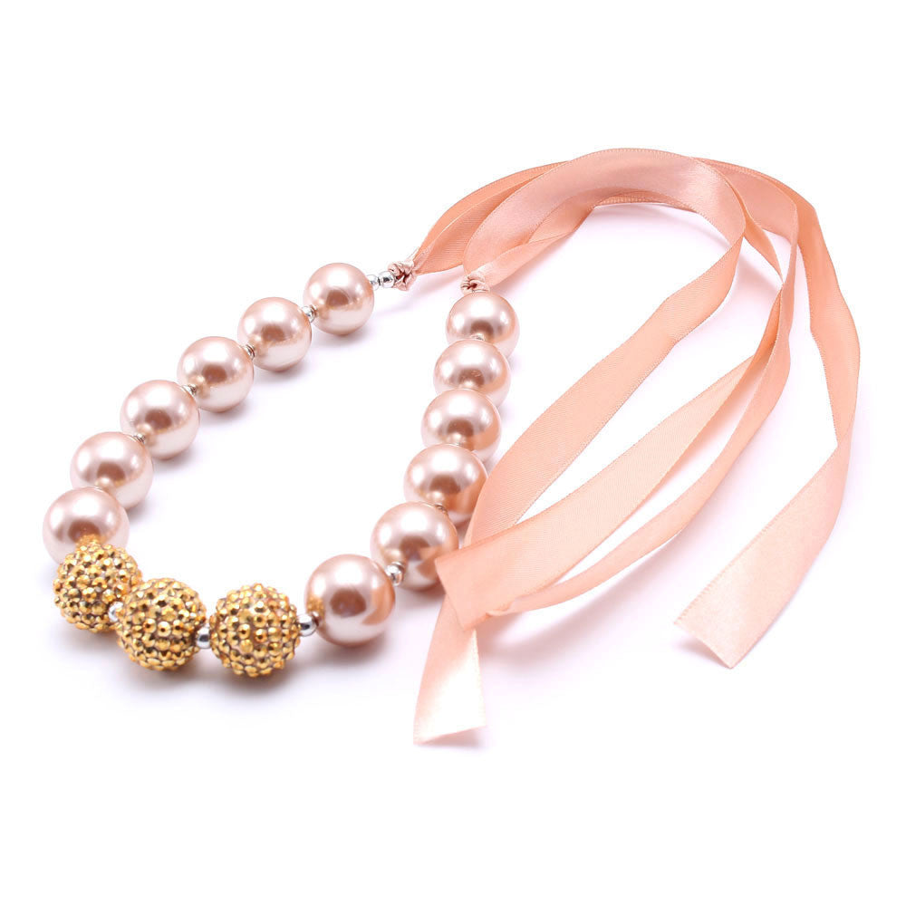 Golden Pearl Children's Necklace