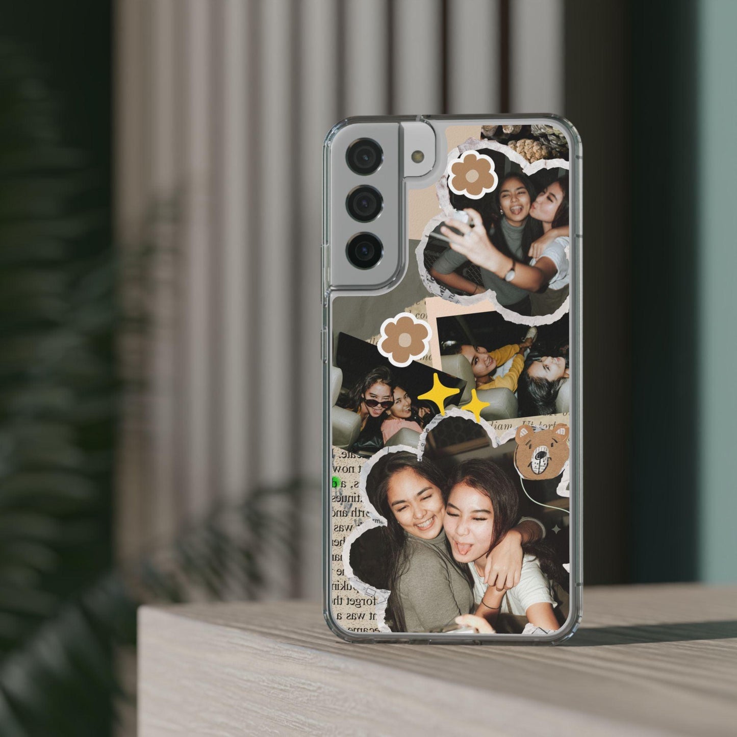 Memories In Retro Templet  Custom Printed Clear Cases