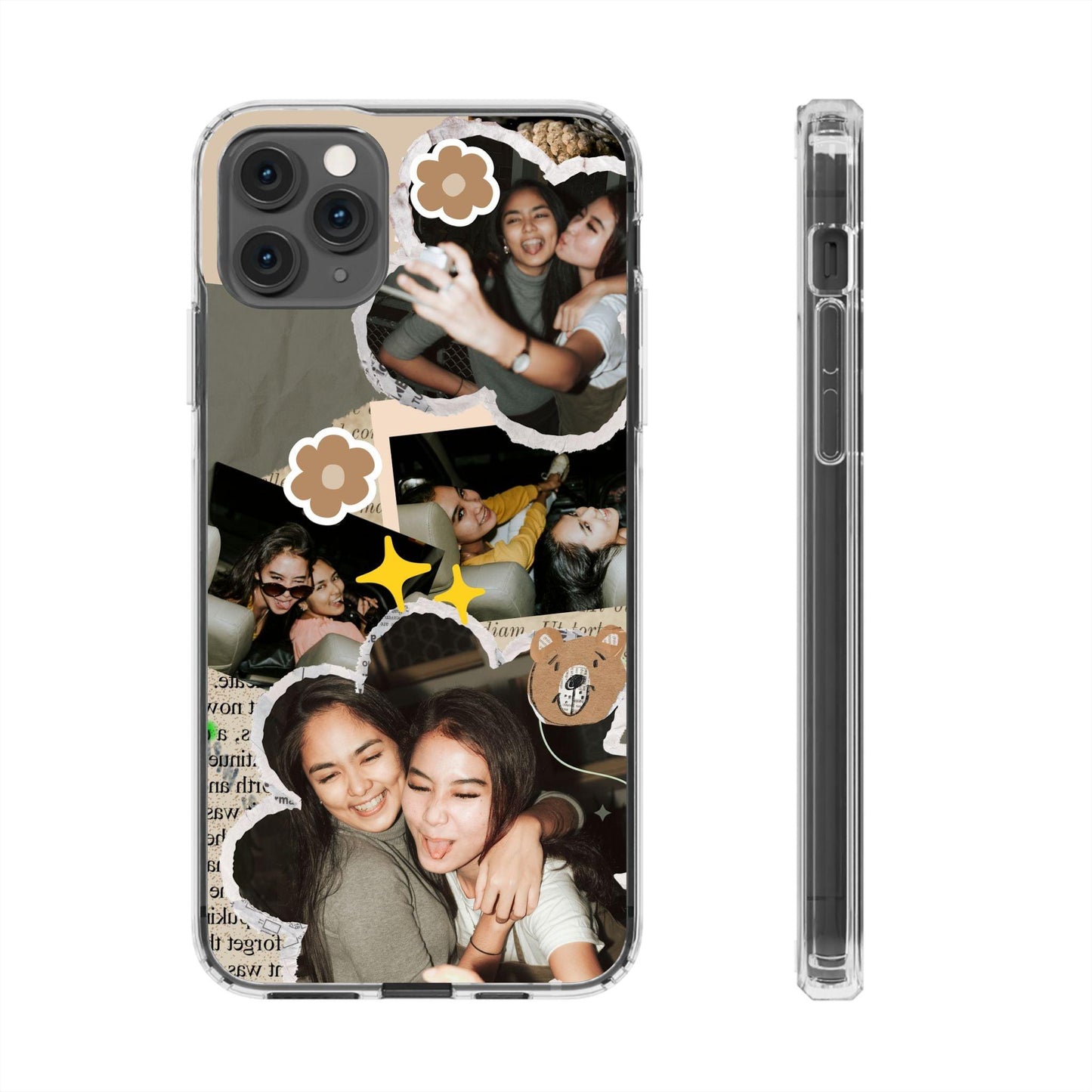 Memories In Retro Templet  Custom Printed Clear Cases