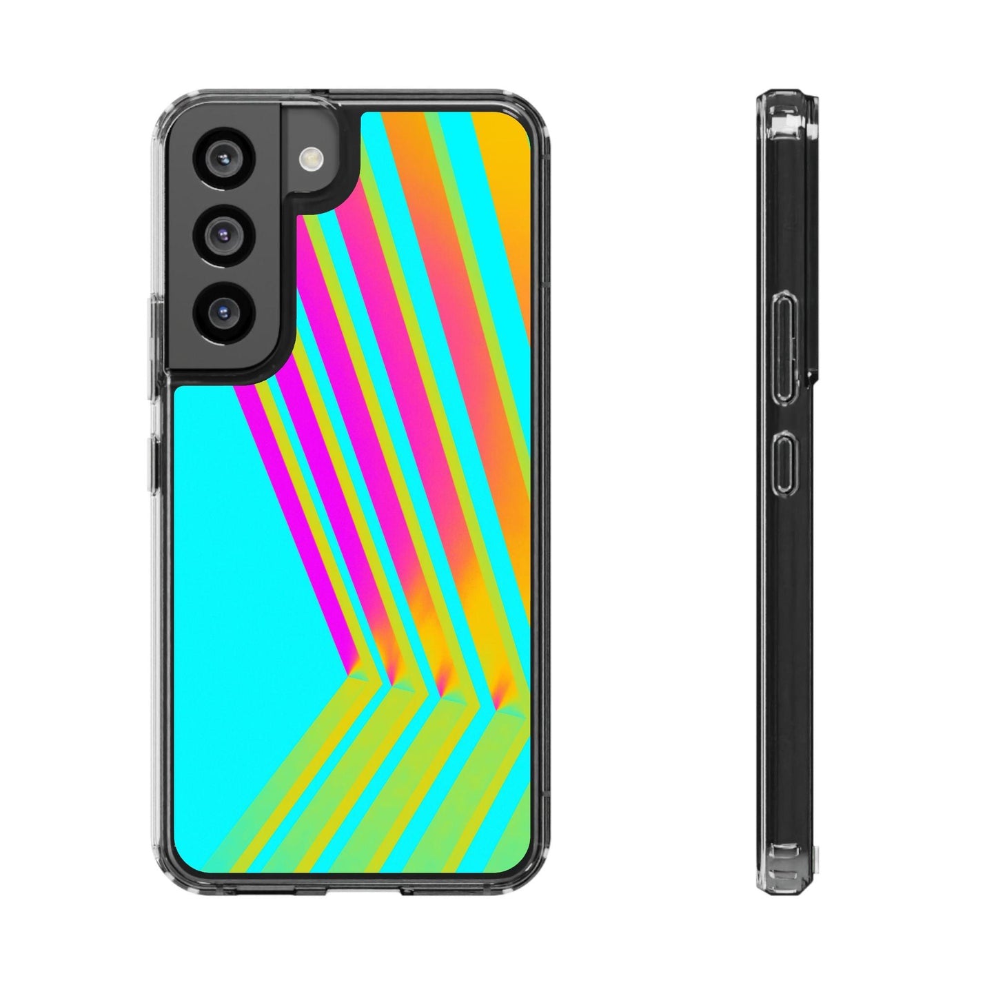 Abstract Pattern With Vibrant Color Clear Cases