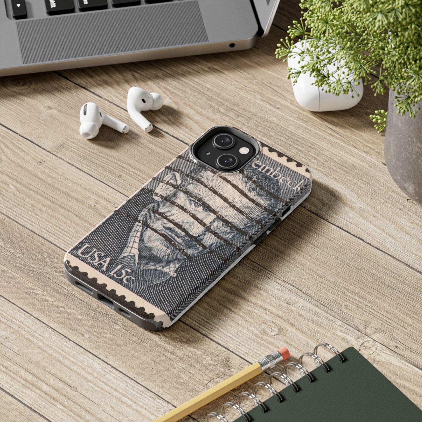 John Steinbeck USA 15c Printed Tough Phone Case for iPhone - Literary Tribute Design
