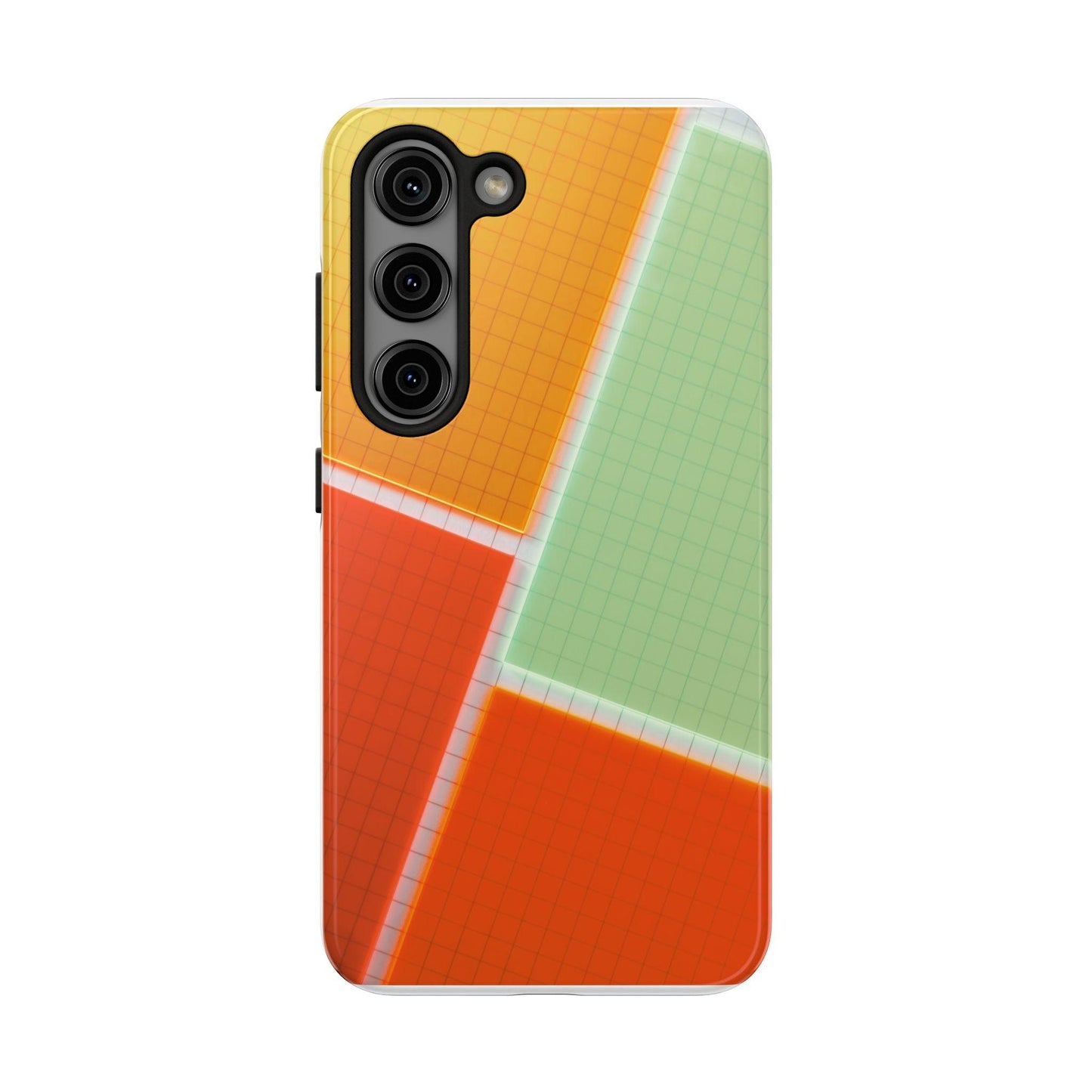 Four Colors Blocks With Shades Tough Phone Cases