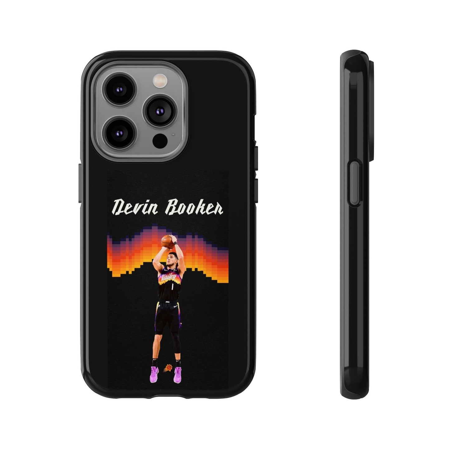 Devin Booker Precision Blaze Series – Dual-Layer ShockGuard Protection | Fits iPhone 8–16 Pro Max & Samsung Galaxy S10–S25 Ultra