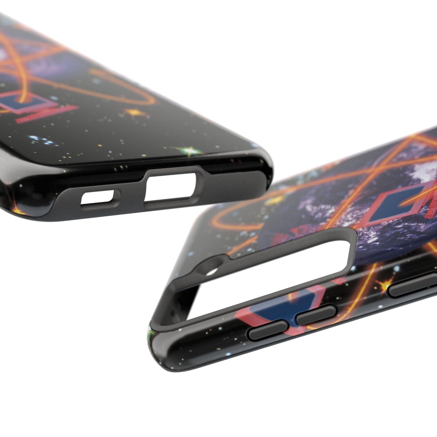 Computer Galaxy Printed With Orbiting Tough Phone Cases