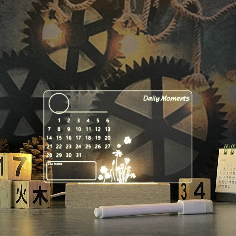 LED Note Board USB Message Board Night Light
