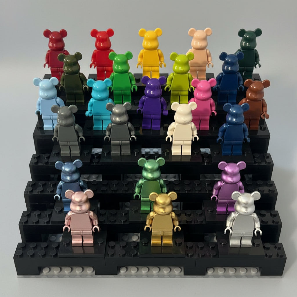 Bearbrick Monochrome Bear Minifigures – 20+ Vibrant Colors!