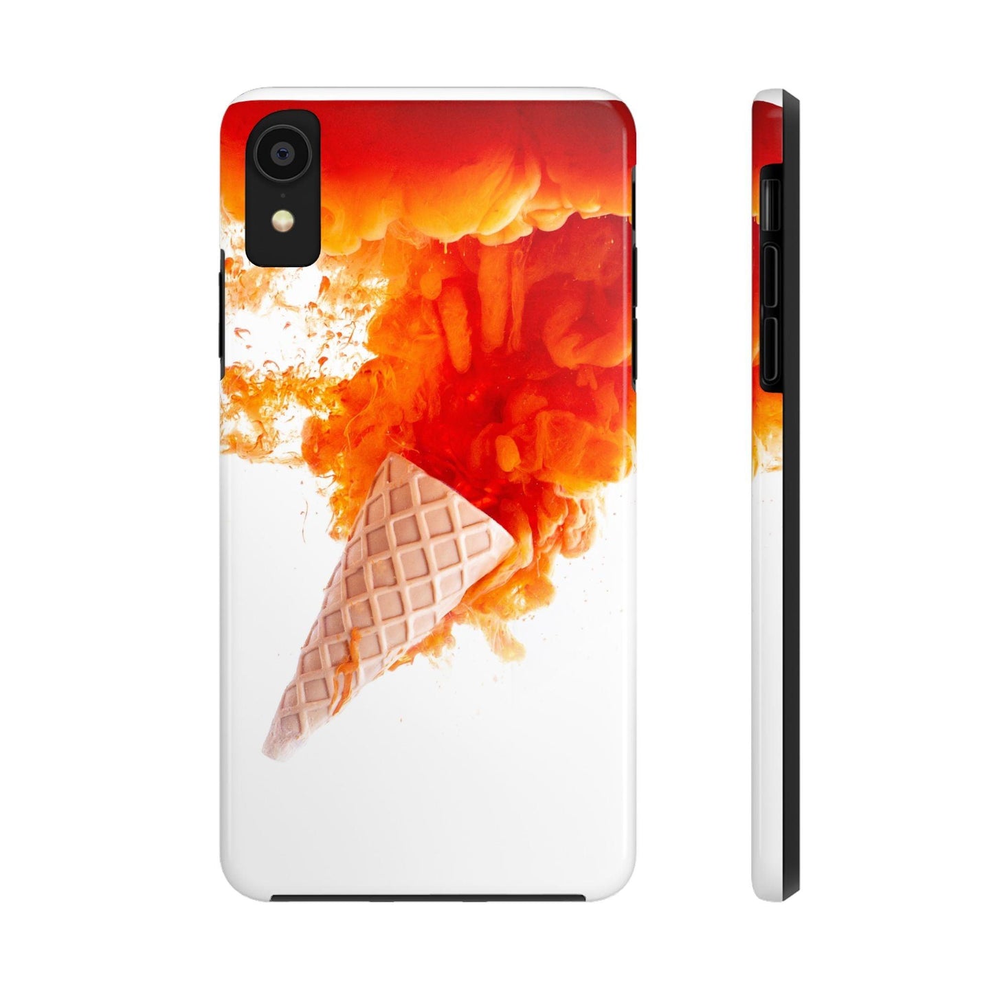 Ice Cream With Flame Of Colors Tough Phone Cases