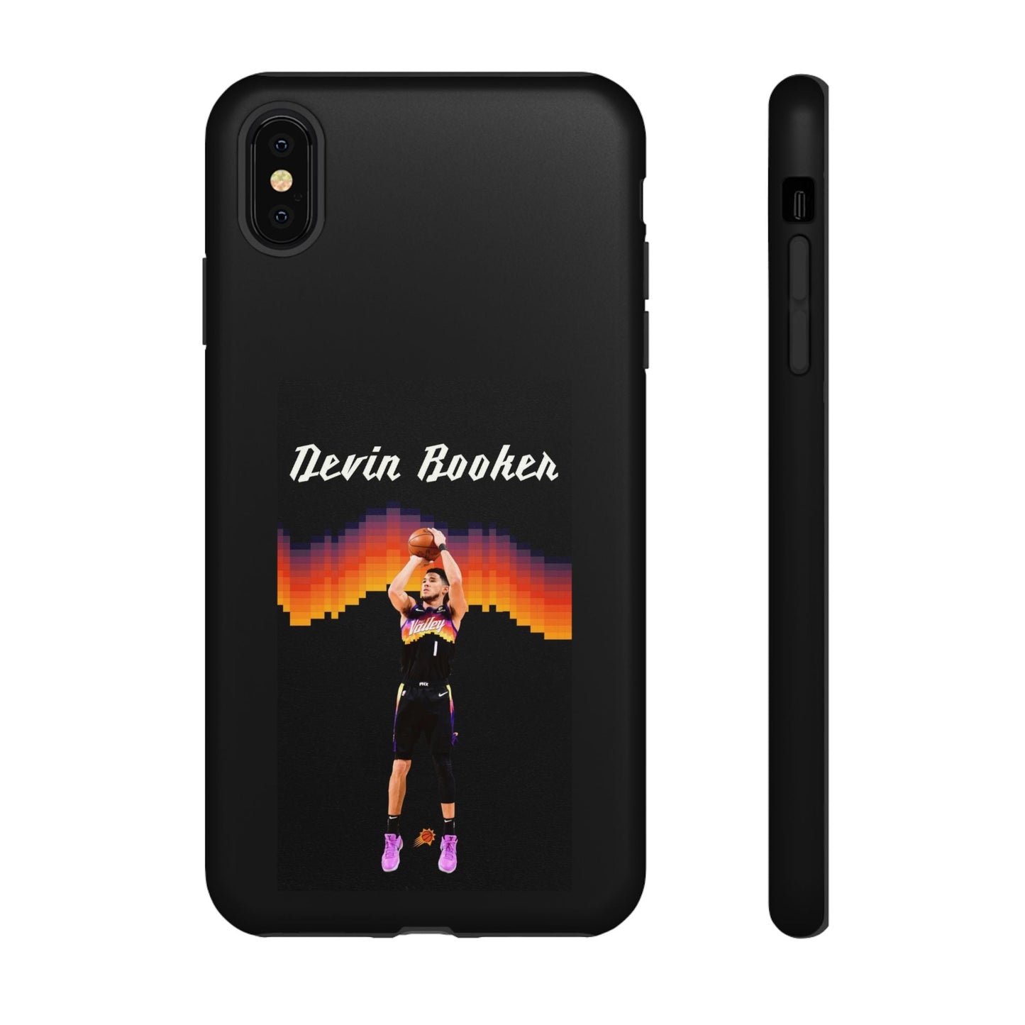 Devin Booker Precision Blaze Series – Dual-Layer ShockGuard Protection | Fits iPhone 8–16 Pro Max & Samsung Galaxy S10–S25 Ultra