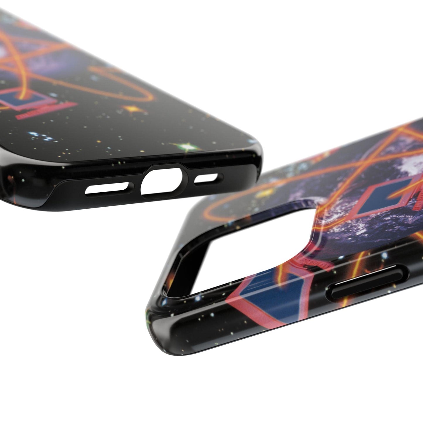 Computer Galaxy Printed With Orbiting Tough Phone Cases