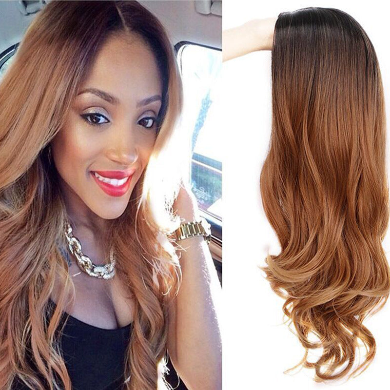 Gradient Chemical Fiber Female Wig