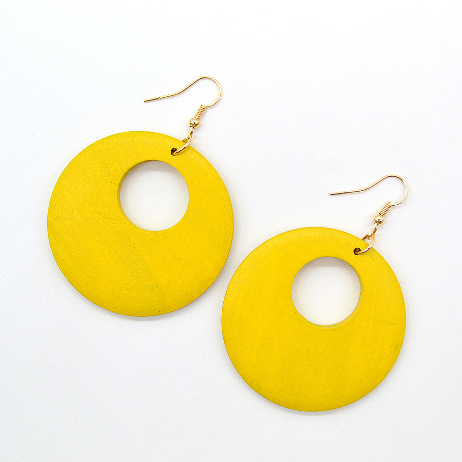 Original Fashion Wood Earrings Ornament