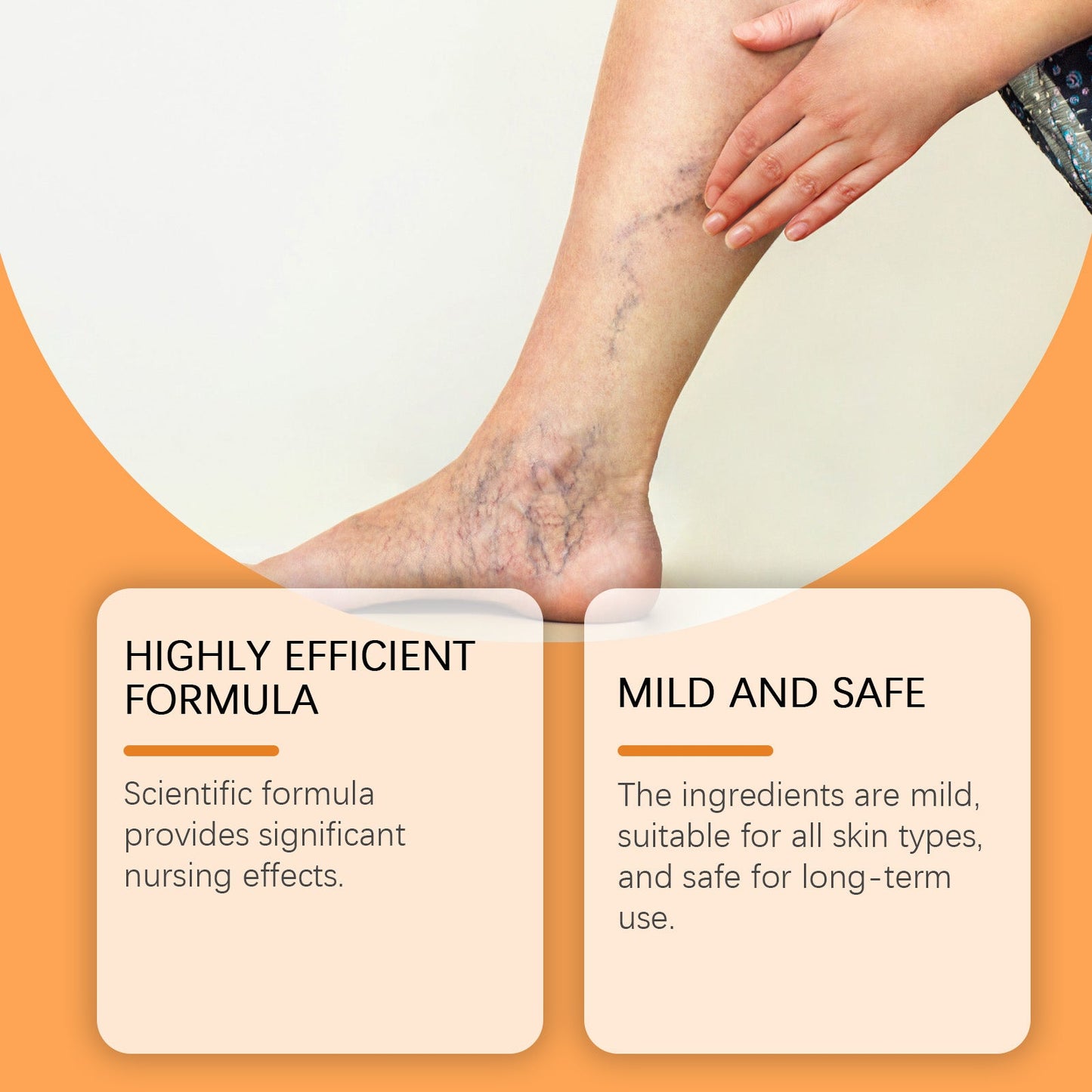 Leg Care Patch To Relieve Leg Discomfort, Blue Veins And Bumps Mild Formula To Protect Leg Vitality