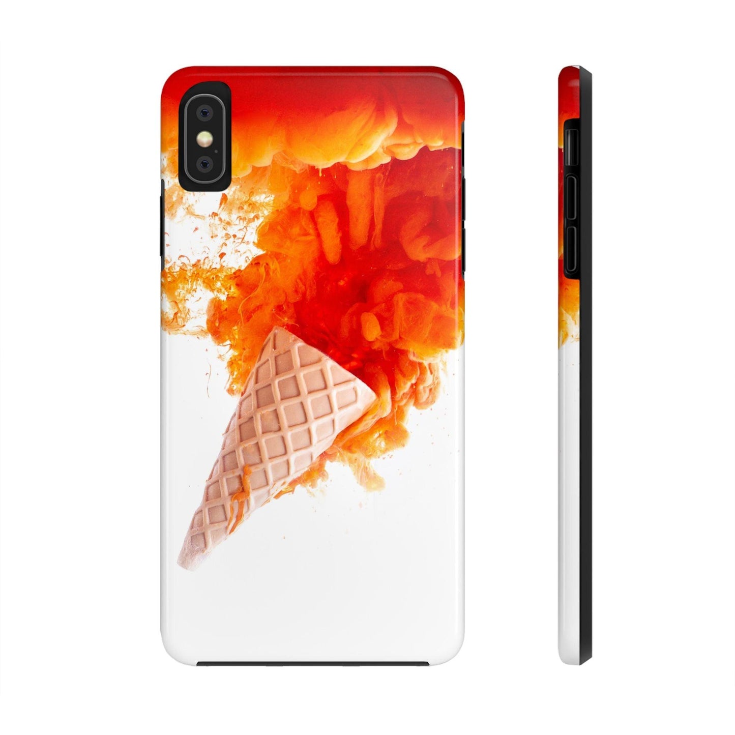Ice Cream With Flame Of Colors Tough Phone Cases