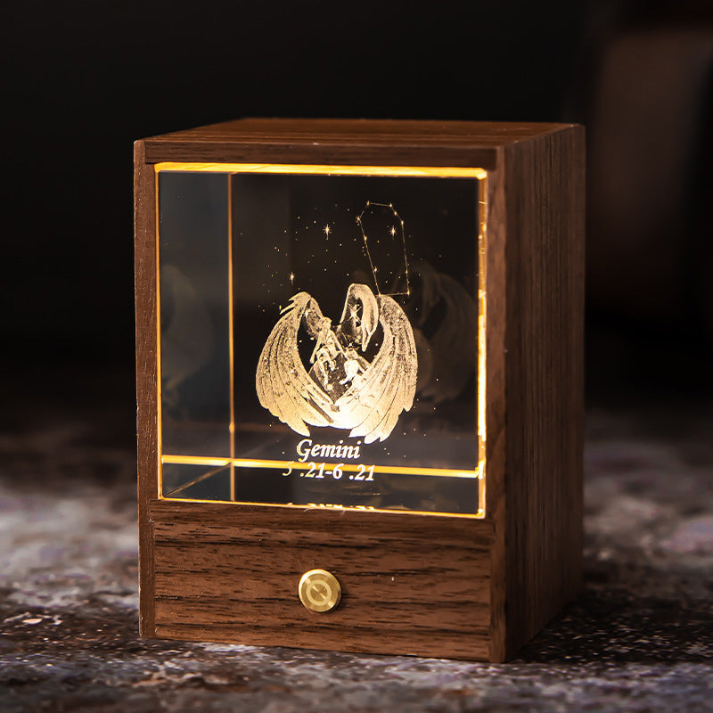 Crystal LED USB Table Lamp Night Light