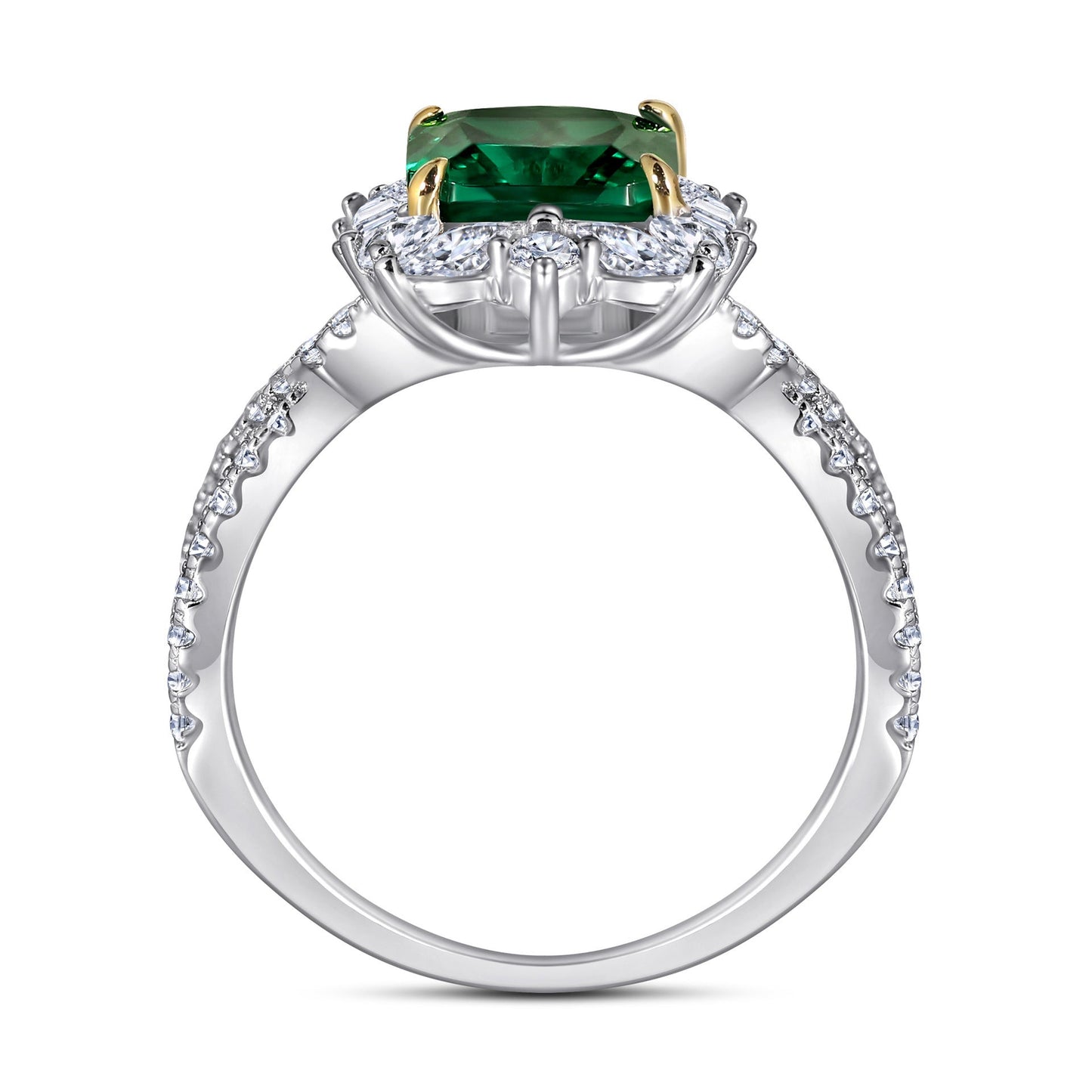 European Grandmother Princess Engagement Ring