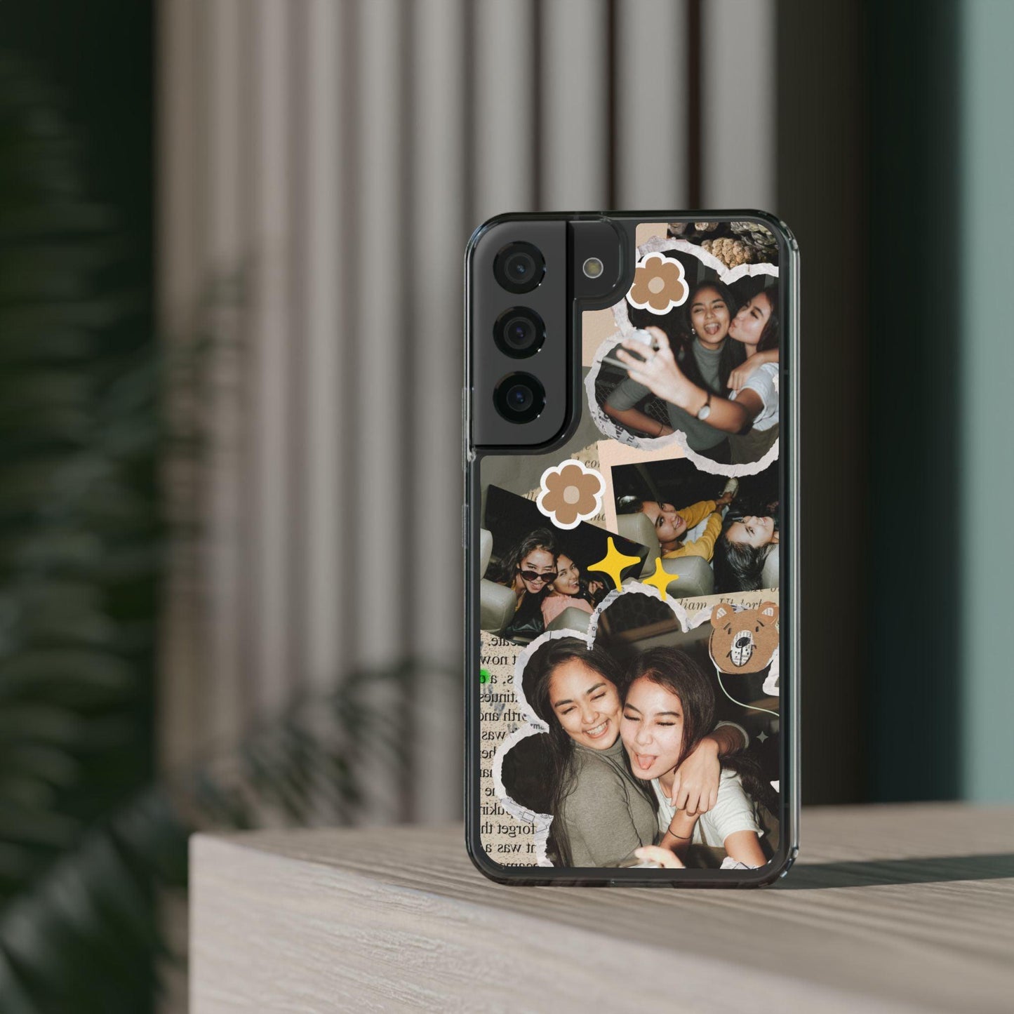 Memories In Retro Templet  Custom Printed Clear Cases