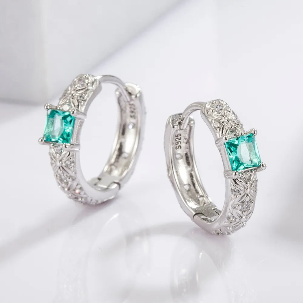 925 sterling silver daily versatile platinum plated earrings jewelry