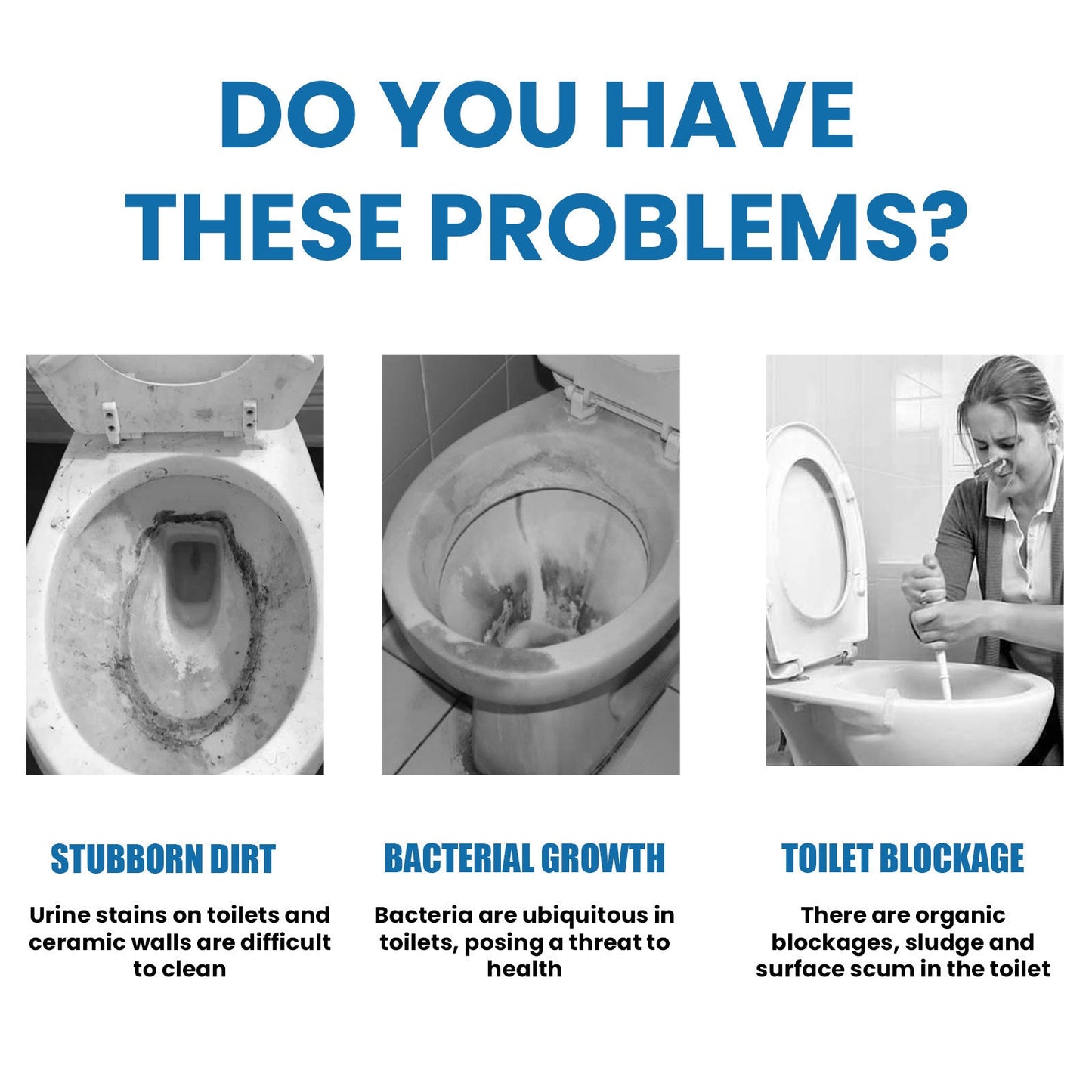 Toilet Bowl Cleaner, Household Toilet Decontamination Deodorant Foam Cleaning Decontamination