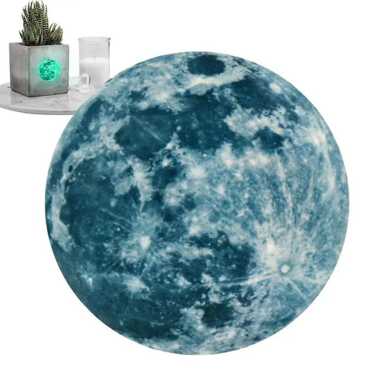 5/12/20/30/40CM Luminous Moon Wall Stickers Aesthetic PVC Fluorescent Self-Adhesive Decal Home Living Room Bedroom Wallpaper - THOOBO!