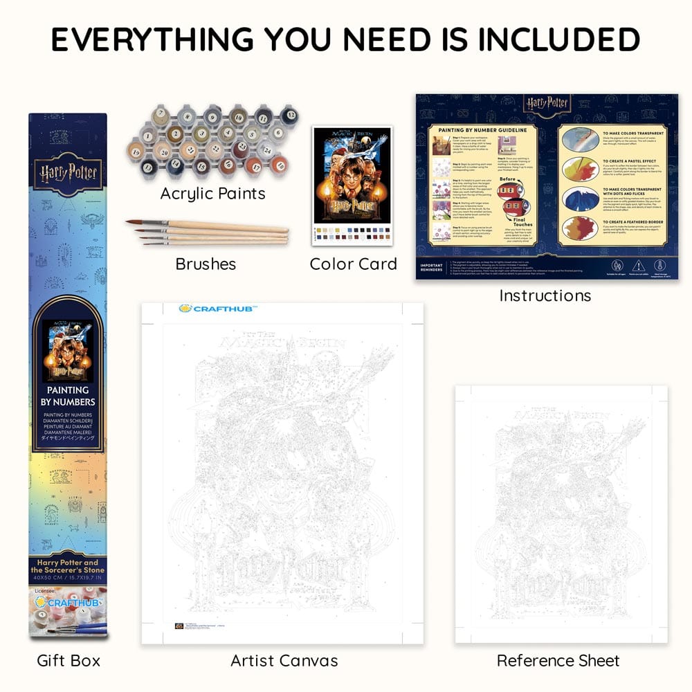 Harry Potter and the Sorcerer's Stone - Paint By Numbers Kit