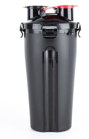 2-in-1 Pet Water Bottle Dispenser with Silicone Bowl