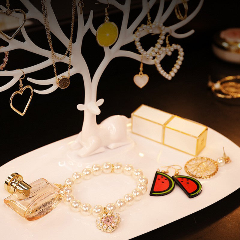 Deer Jewelry Display Stand with Drawer