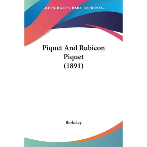 Piquet And Rubicon Piquet (1891)