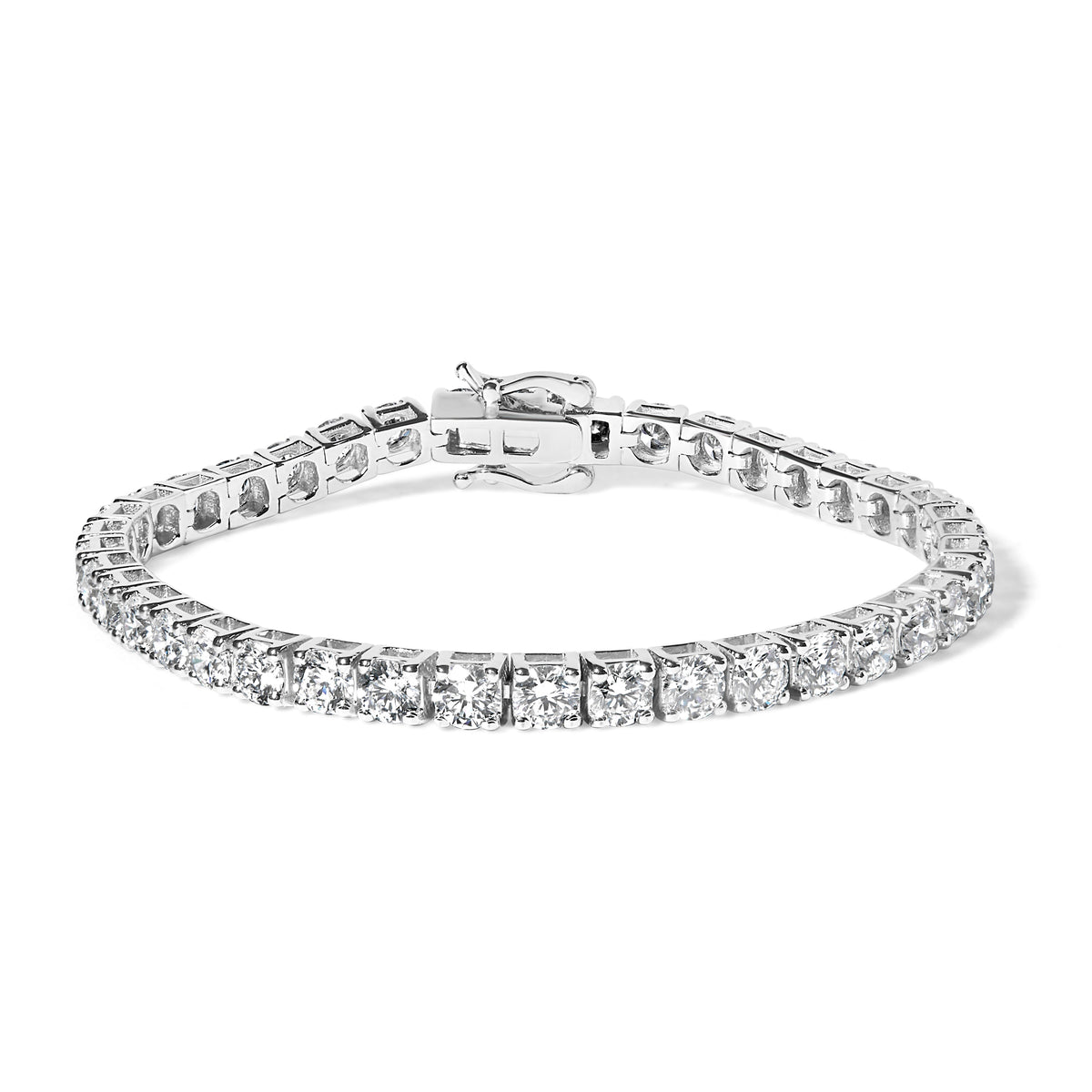 14K White Gold 2.00 Cttw Prong Set Lab Grown Round Diamond Classic Tennis Bracelet (F-G Color, VS2-SI1 Clarity) - 7.25"