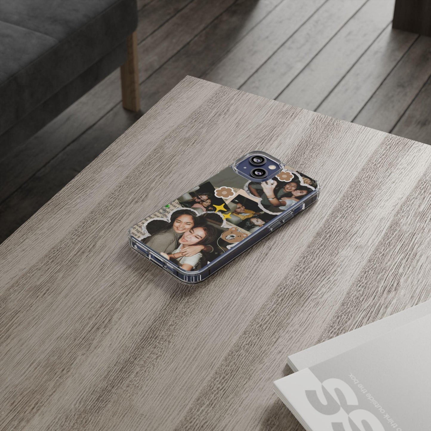 Memories In Retro Templet  Custom Printed Clear Cases