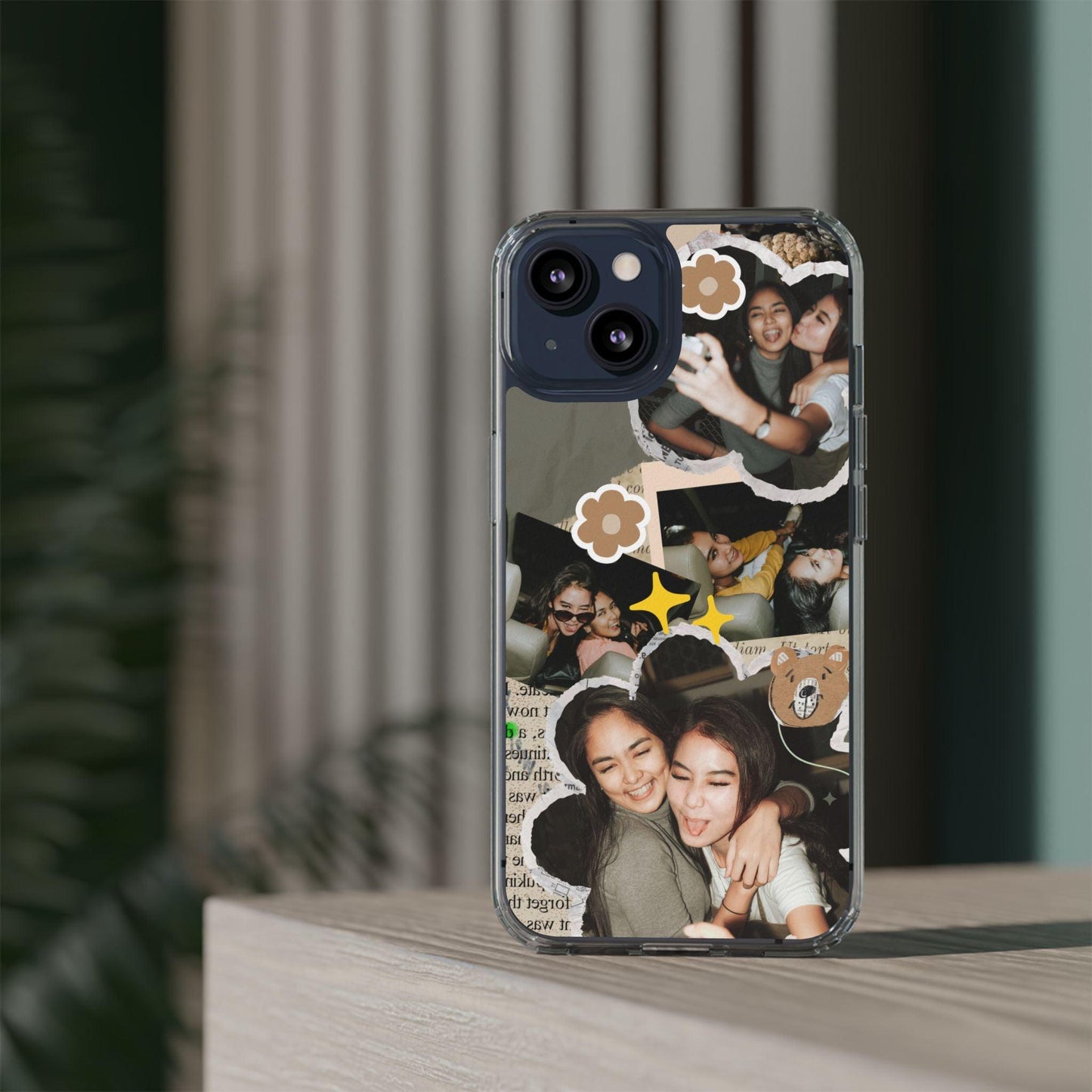 Memories In Retro Templet  Custom Printed Clear Cases