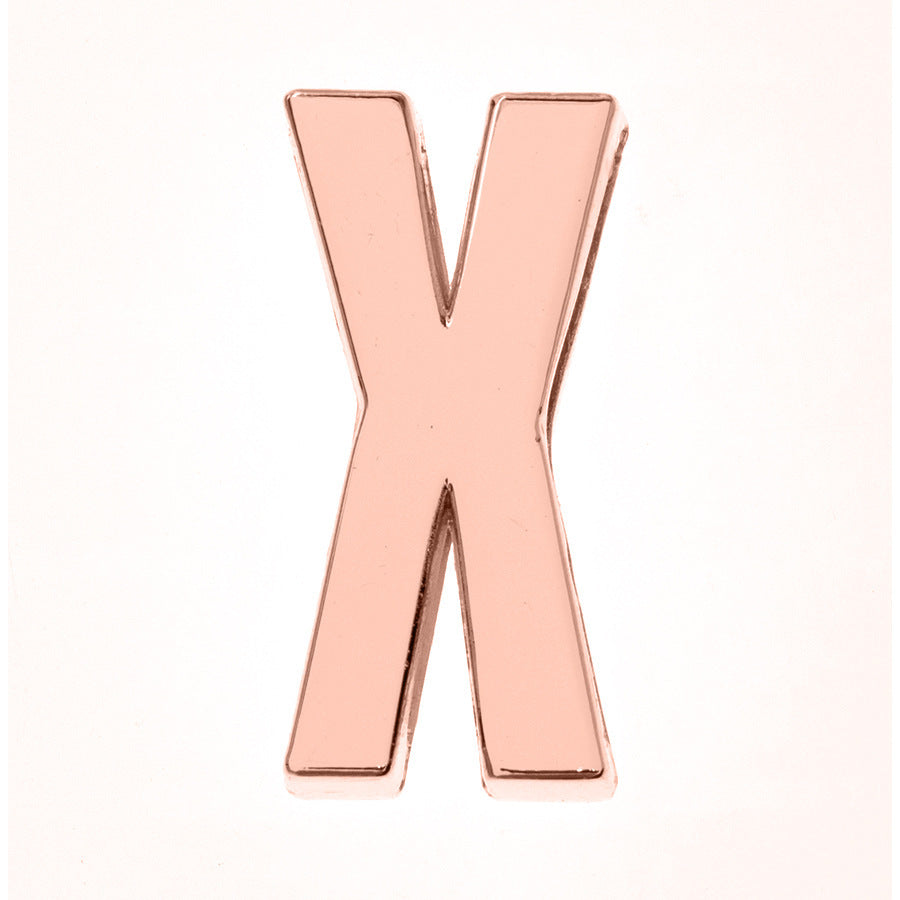 DIY Letter Keychain Glossy Ornament Accessories