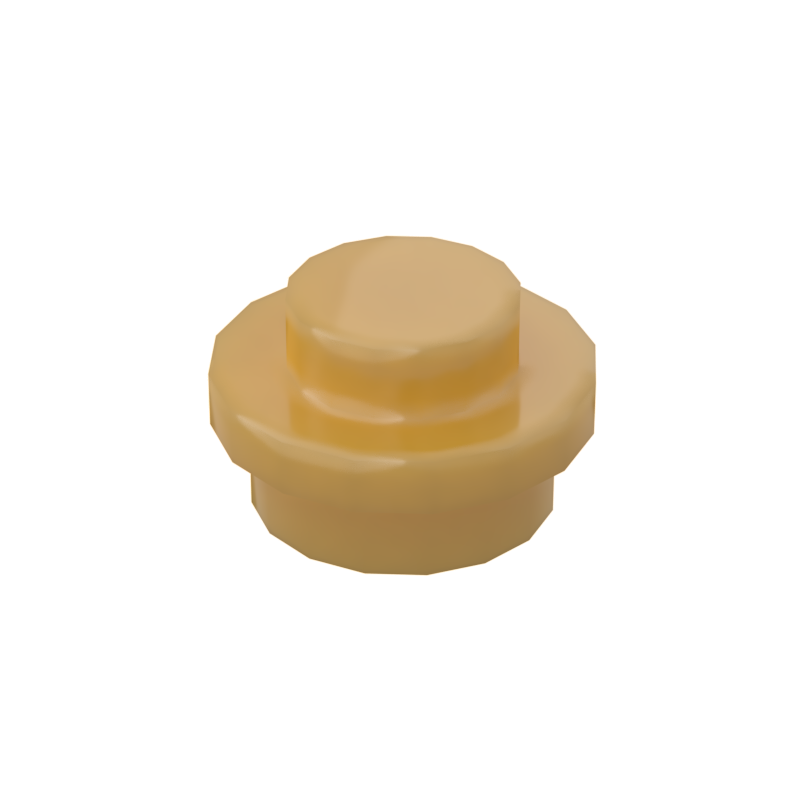 Pearl Gold 4073 1x1 Round Plate Brick – Choose Quantity – LEGO® Compatible Bulk Lot