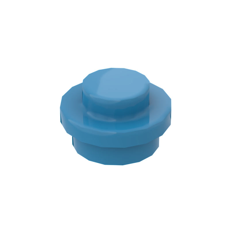 Dark Azure 4073 1x1 Round Plate Brick – Choose Quantity – LEGO® Compatible Bulk Lot