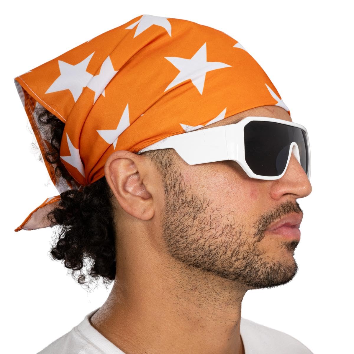 Macho Man Star Printed Costume Bandana and Glasses Set