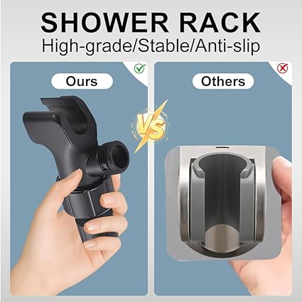 11-Inch Matte Black Shower Head with 59" Hose, 4 Settings & Dual-Outlet High Pressure — Wall-Mounted Handheld Shower
