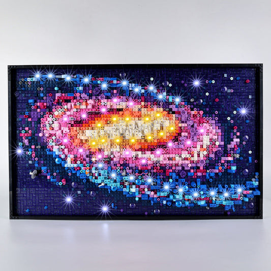 Suitable for LEGO Art series 31212 Galaxy LED building block toys remote control lighting fixtures and light groups