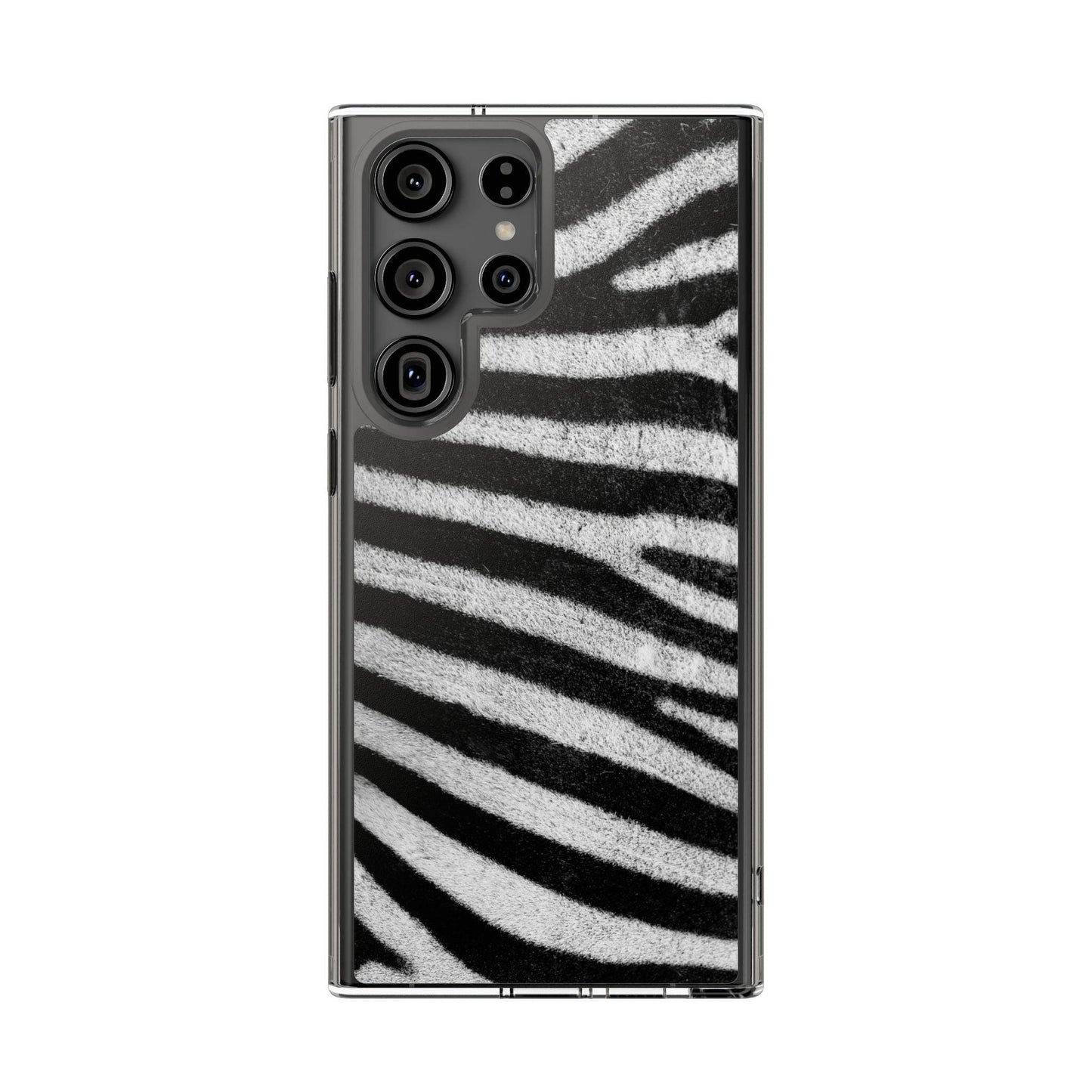 Clear Cases Black and White Zebra Stripes