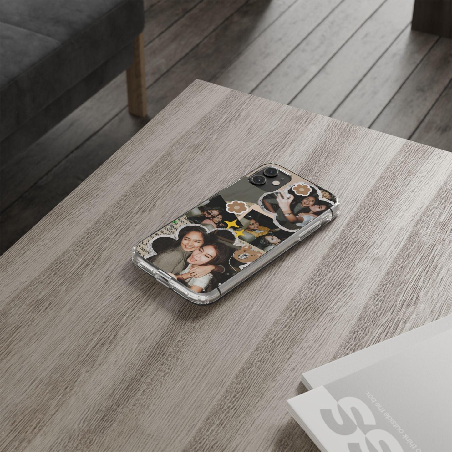 Memories In Retro Templet  Custom Printed Clear Cases